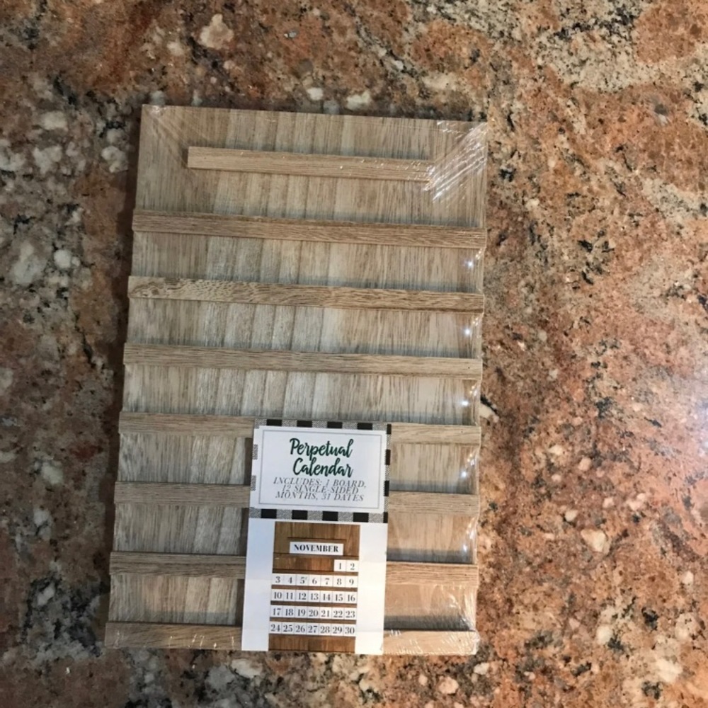 Target Perpetual wooden calendar